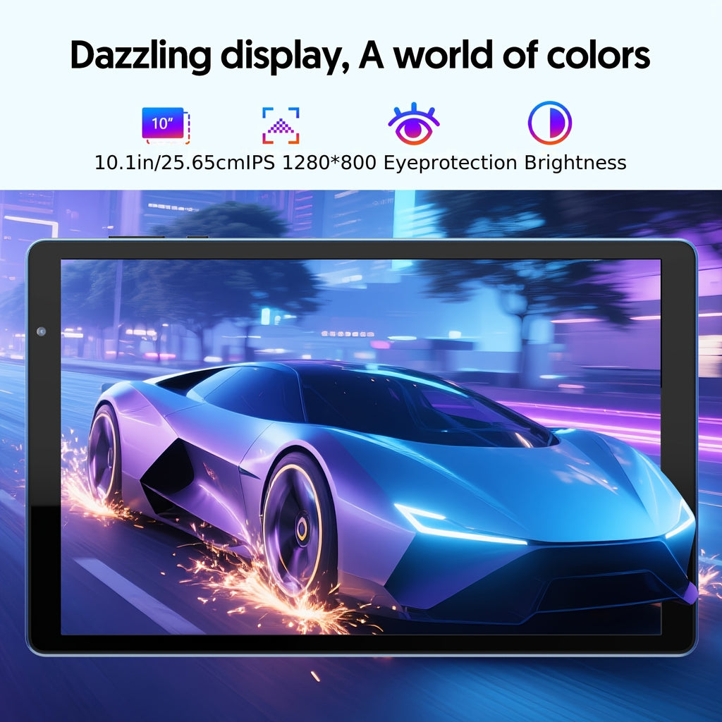 10-Inch Android 14 Tablet, Quad-Core Processor