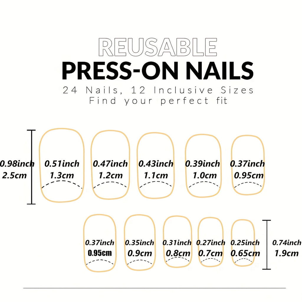 10pcs Handmade Nails - Rectangular Nails - White and Pink Flowers - French Black Border - Press - Fashionable Women - Perfect for Daily Fashion or Party Celebrations and Valentine'S Day Fashion - Handmade Nails, Press On Nail