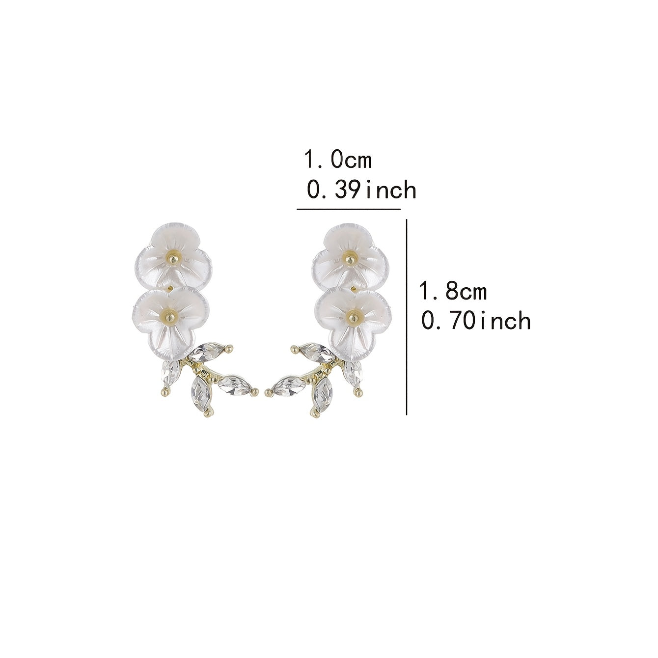 [NEW]A Pair of 2pcs, Camellia Earrings, High-Quality Jewelry, Upgraded Temperament Earrings, High-End Decorative Earrings, Suitable for Daily Wear, Wedding Season Accessories, Suitable for Gifts for Girlfriends, Classmates An