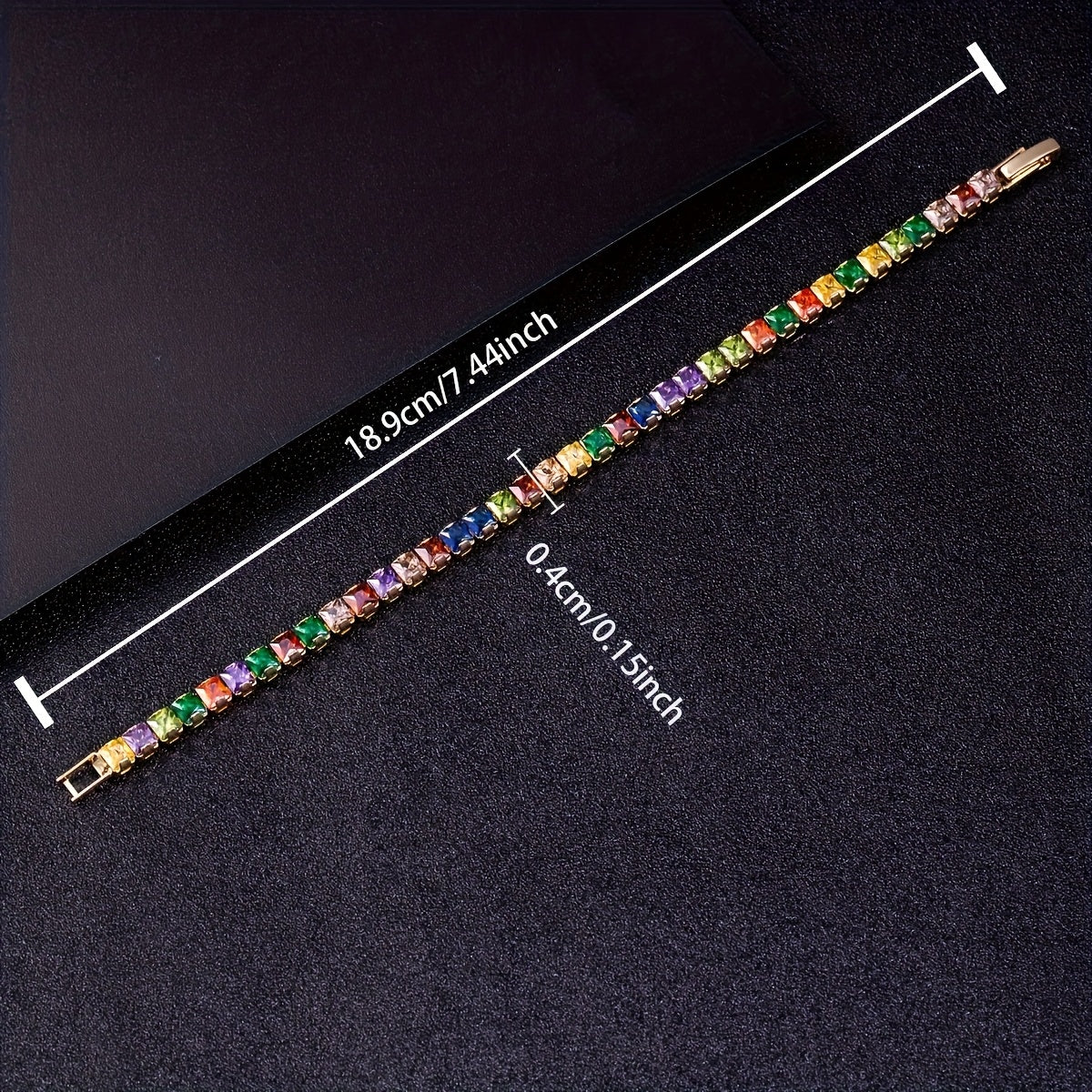Multicolor Zirconia Tennis Bracelet