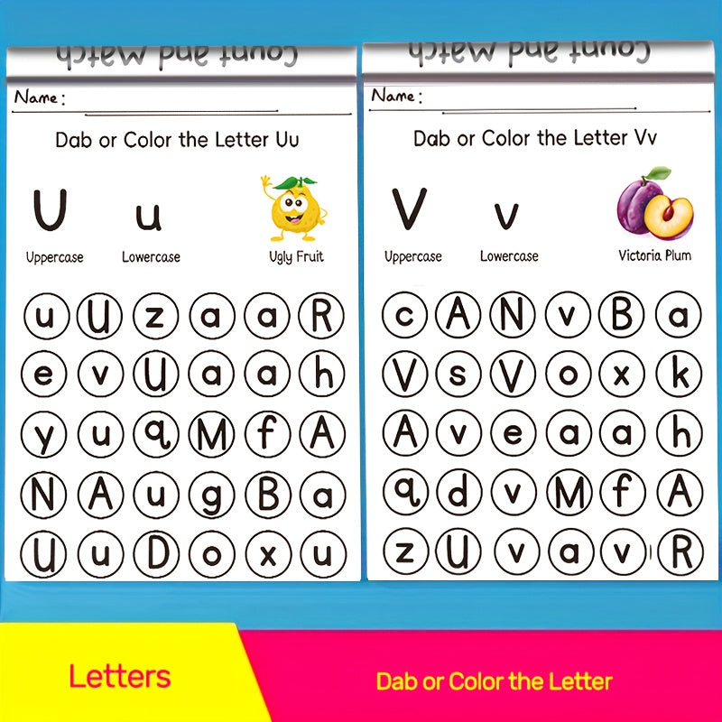 64-Page Alphabet Handwriting Practice Workbook for Kids Ages 3-6 | Preschool & Kindergarten Writing Curriculum with Sight Words, Tracing & Writing Activities, Uppercase & Lowercase Letters, Phonics Skills | Pre-K Learning Boo