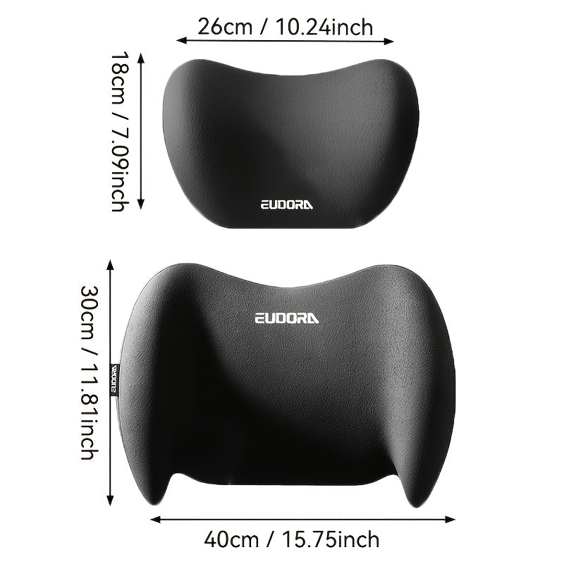 1 set of 2 ergonomic car seats 1 headrest 1 lumbar pillow support combo set is suitable for various models of seats, easy to install, ideal gift for drivers