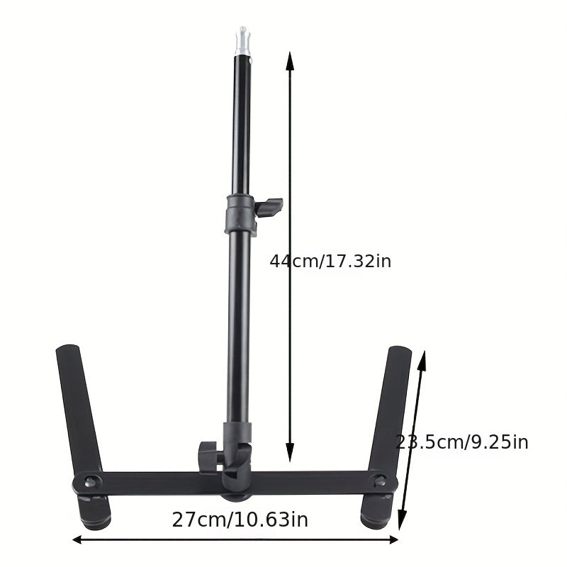 10-Inch Macro Photography Stand with LED Light - Adjustable Tripod for Close-Up Photography of Strawberries and Other Small Objects, No Battery Needed, ≤36V Power Mode, Photography Equipment|Adjustable Tripod|No Battery Nee