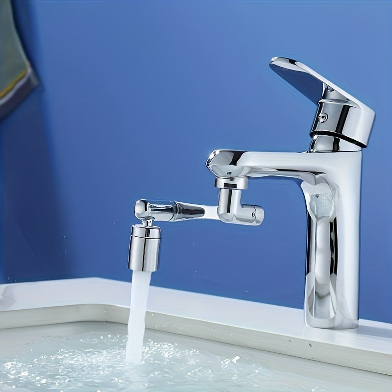 1440 ° rotating robotic arm faucet, splash proof design and multi adapter head - including installation tools, stylish and durable kitchen and bathroom faucets, bathroom sink faucets, multifunctional water flow, modern aesth