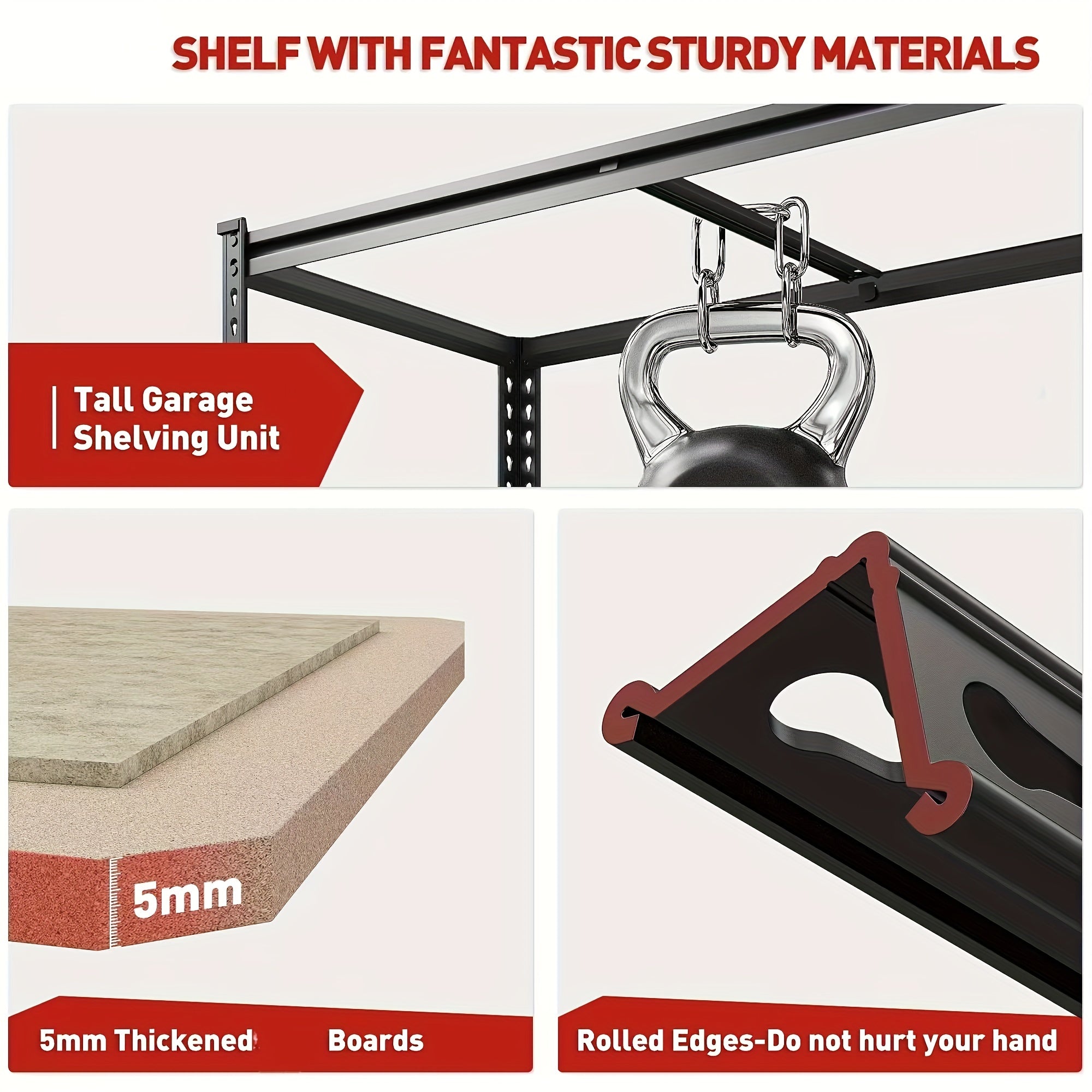 2000LBS Garage Shelving Storage Shelves