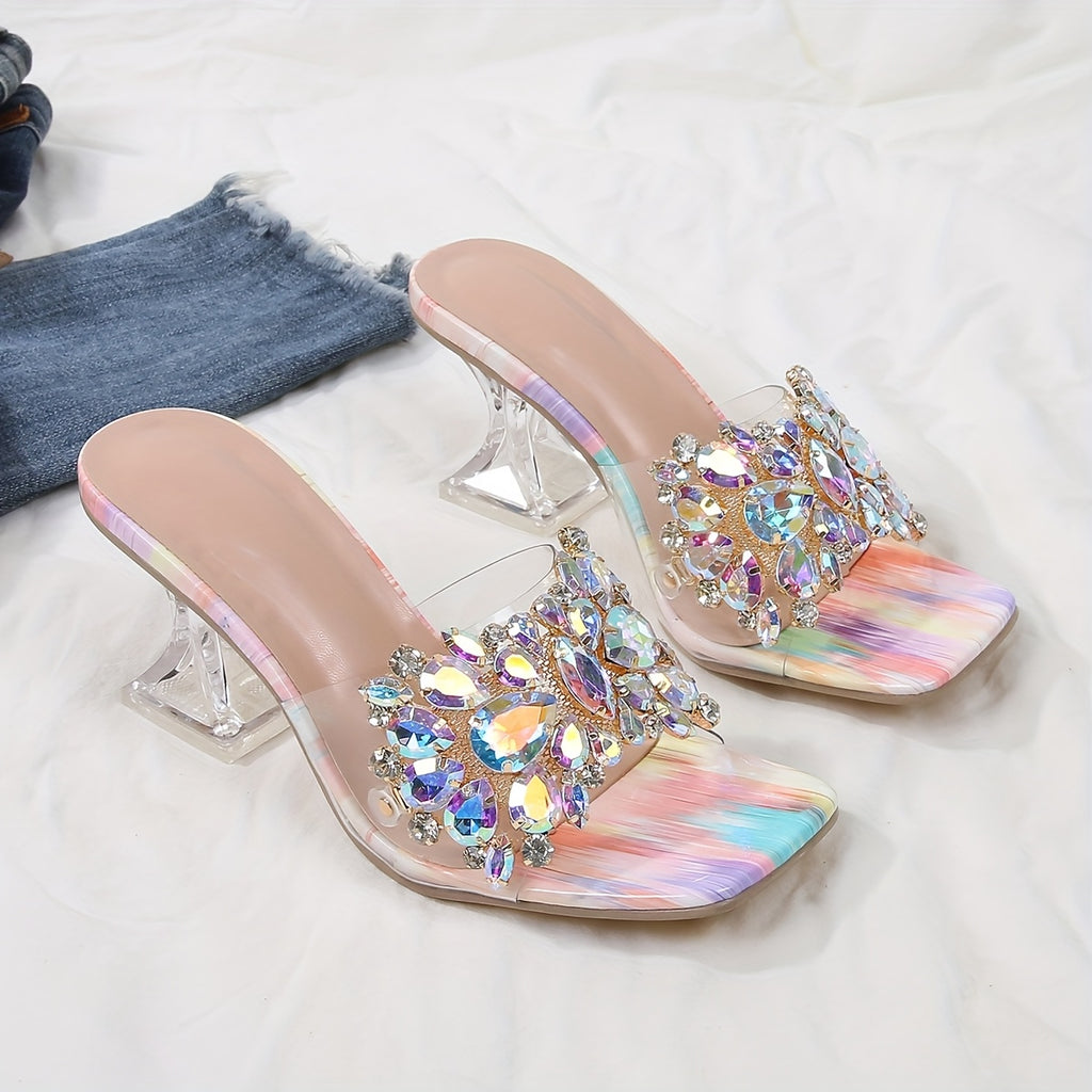 Embellished Pyramid Heel