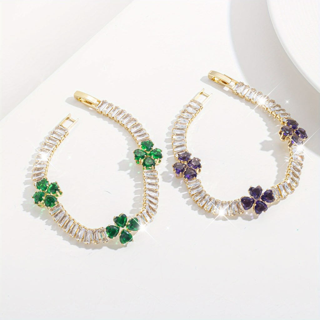 Heart Shape Tennis Bracelet