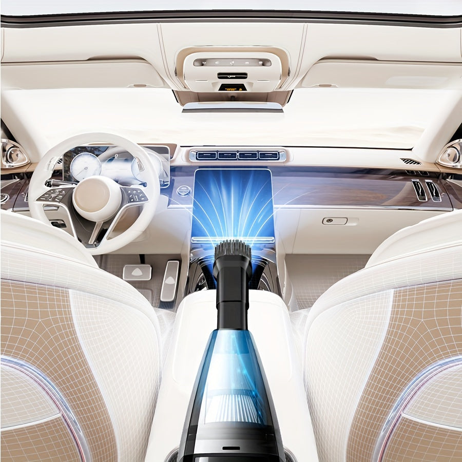 [Powerful Car Vacuum Cleaner] Powerful 5000pa Strong Suction Handheld Wireless Car Vacuum Cleaner | USB Charging, Long Working, For Cars, Homes, Offices, Pet Hair Cleaning - Car Accessories For Men Women