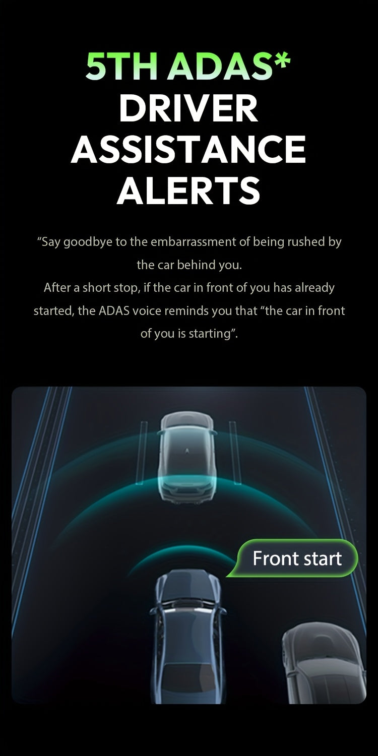 Front Car Dash Cam with 3K, 140° Wide Angle Lens, Built-In Wifi GPS, Night Vision, Motion Detection Alerts, Parking Mode, WDR, 24H Motion Detection, Dash Cam Front And Rear Wireless, Dash Cam with Wifi, Dash Cam for Car, Das