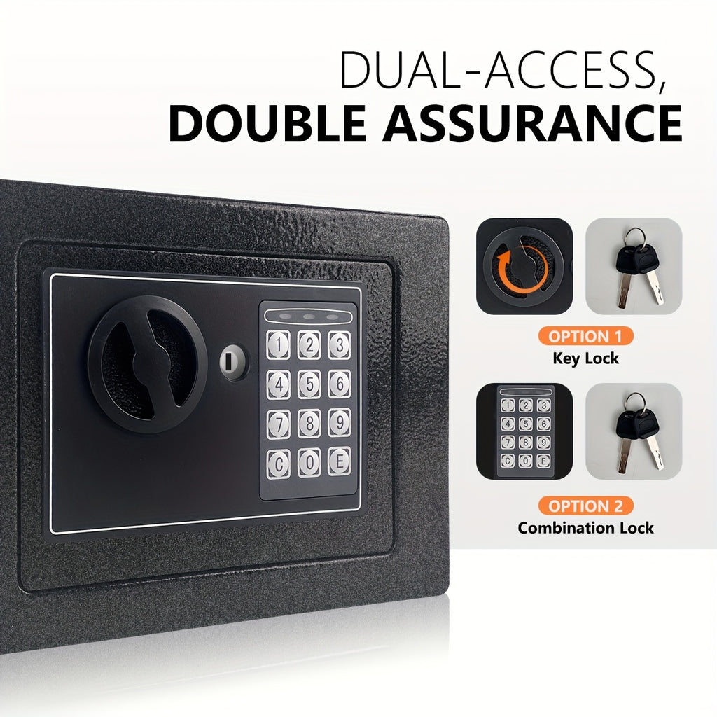 Fireproof Safes, Digital Keypad Home Safe with Sensor Light, Adjustable Shelf Security Safe for Money Business Office, with Fireproof Money Bag & Fireproof Bag, Money Safe Box