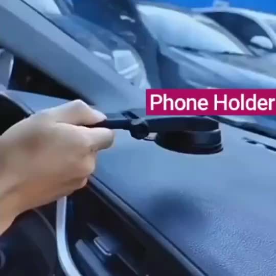 [Rotating Car Phone Holder] 360° Rotating Adjustable Car Dashboard Phone Holder | Strong Suction Base, ABS Material, Hands-Free Smartphone Stand for Vehicle Ventilation Unit - Quiet Navigation Mount