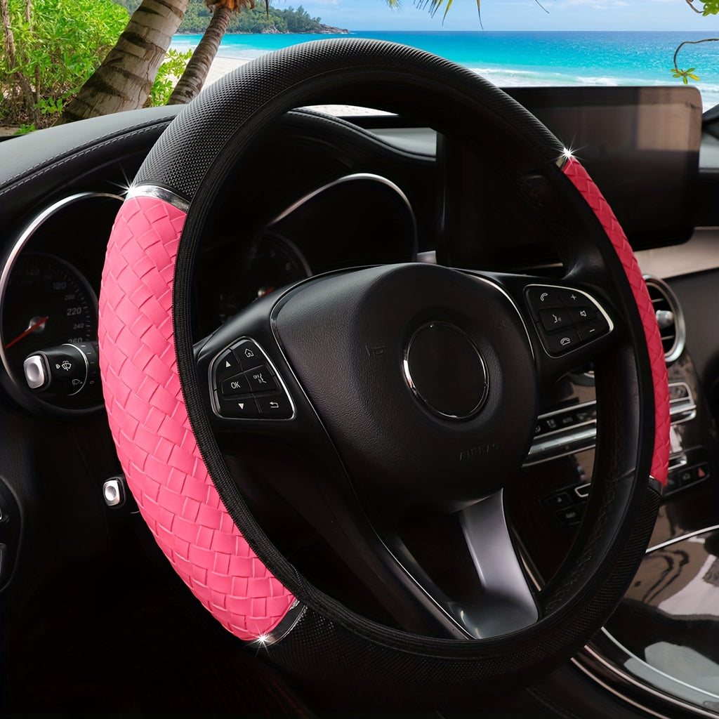 3D Woven Metal Steering Wheel Cover