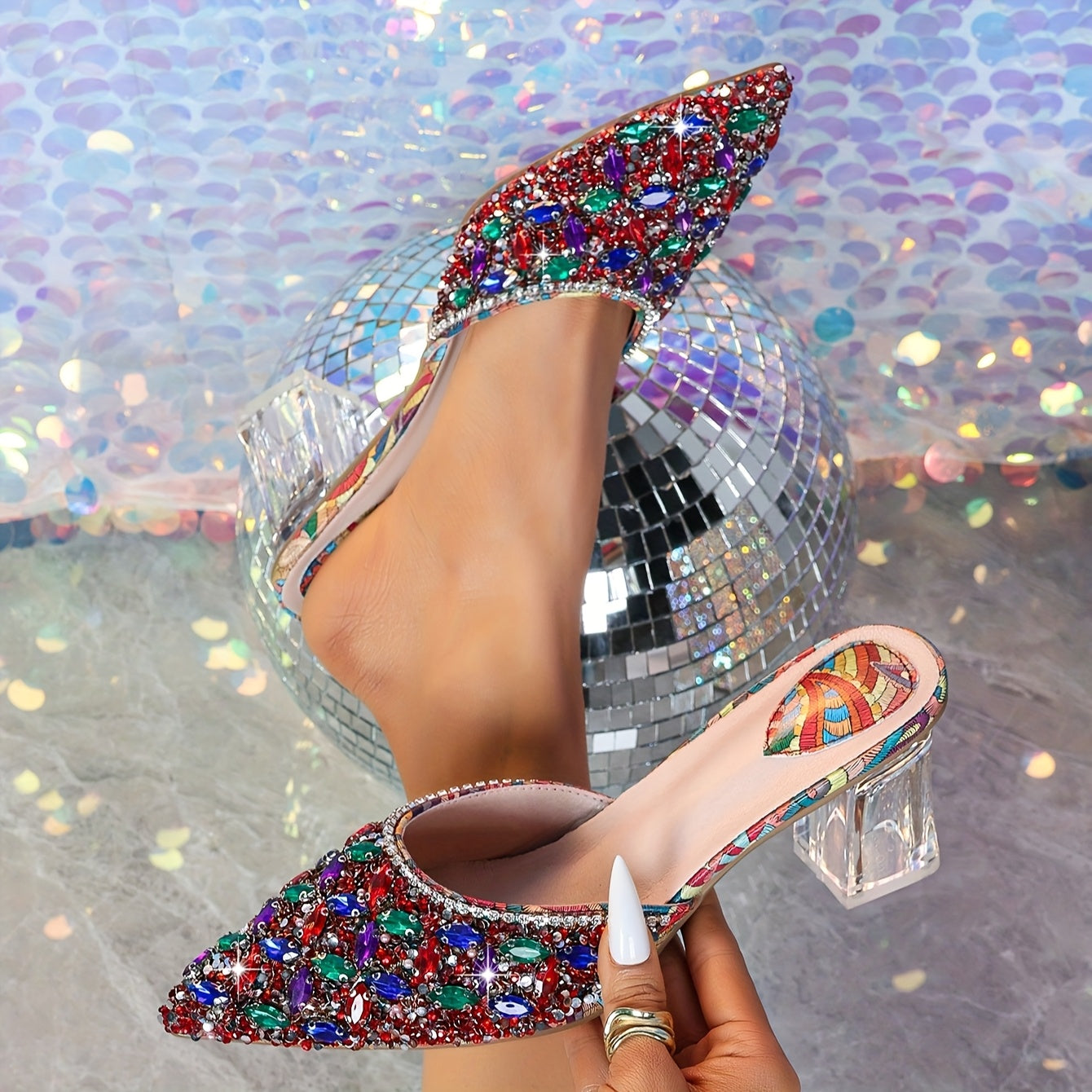 Ellie Glittery Heels