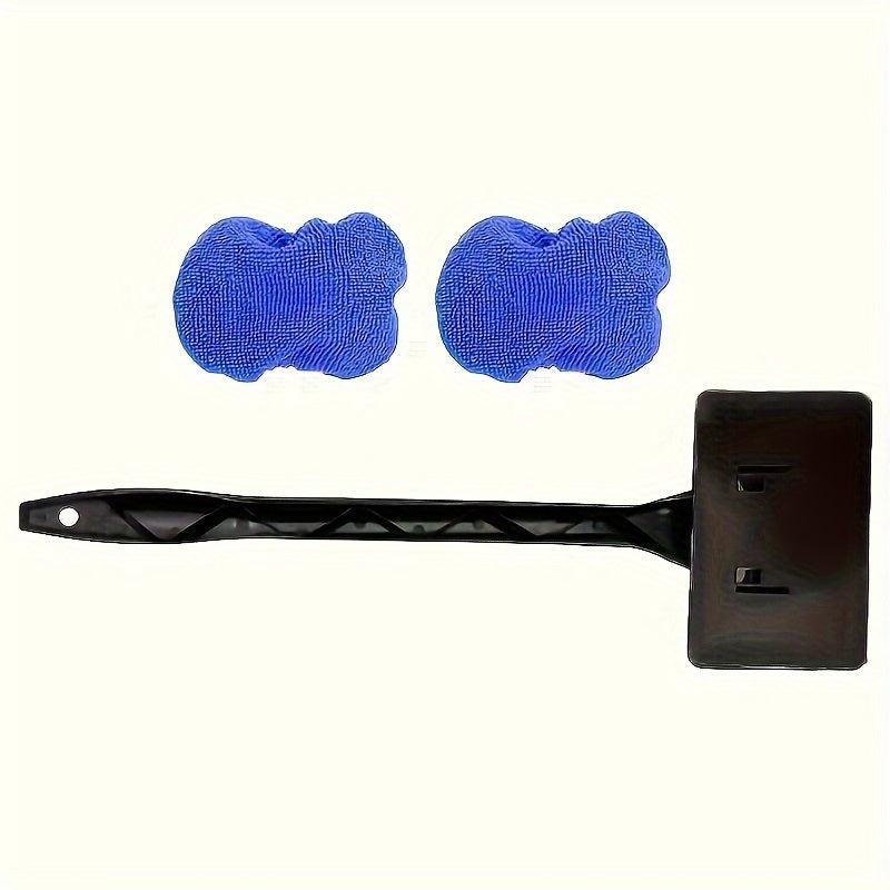 1-Pack, Easy To Hold Long Handle Car Windshield Cleaner - Easily Protects And Illuminates Your Windows As Well As Bathroom And Kitchen Glass Surfaces