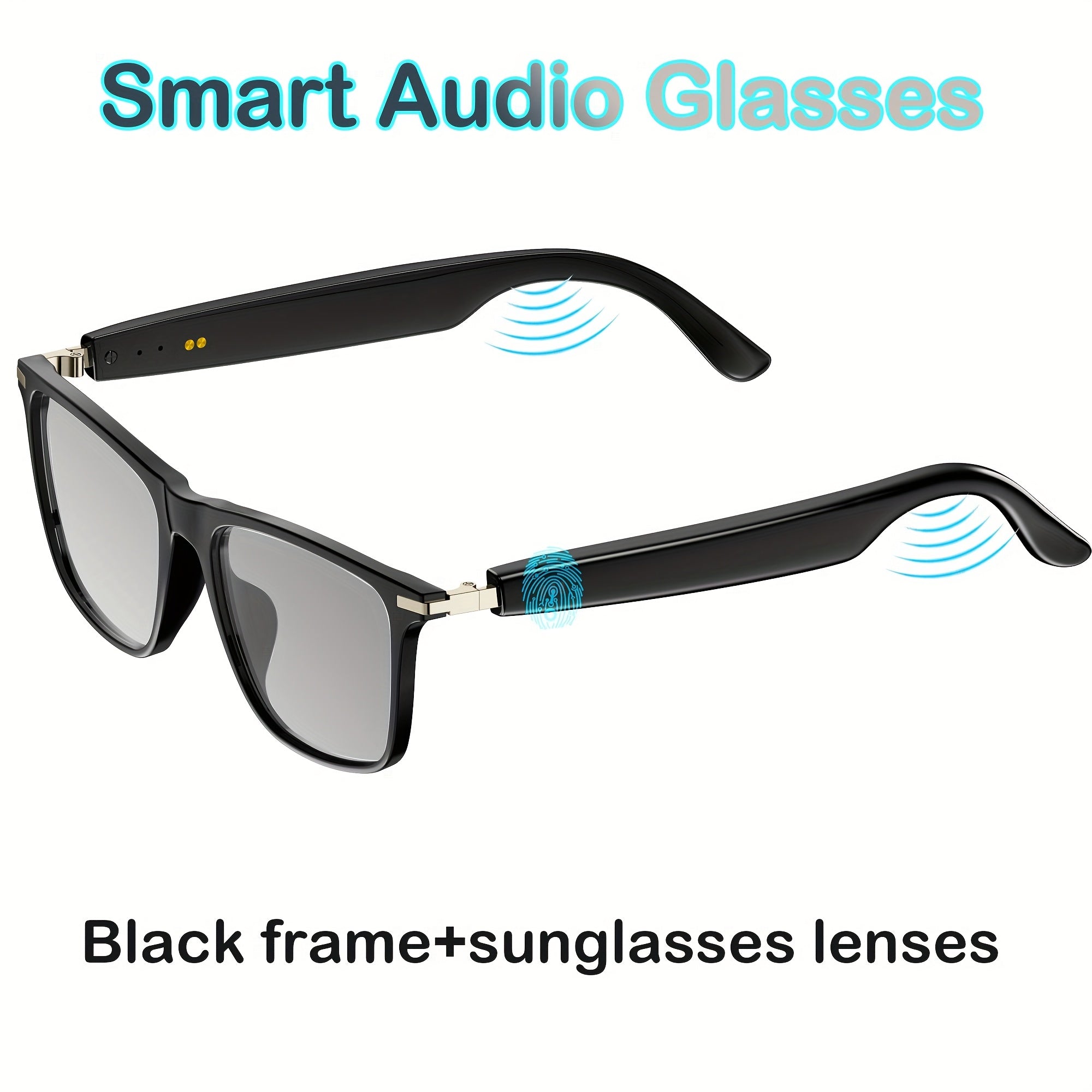 New Smart Glasses For 2025, With Ultra Long Battery Life, And Sweat Proof, Wireless Connection To Smartphones, Listening To Music And Making Phone Calls, Comfortable Wearing For Business And Sports All Day Long, Holiday Gifts