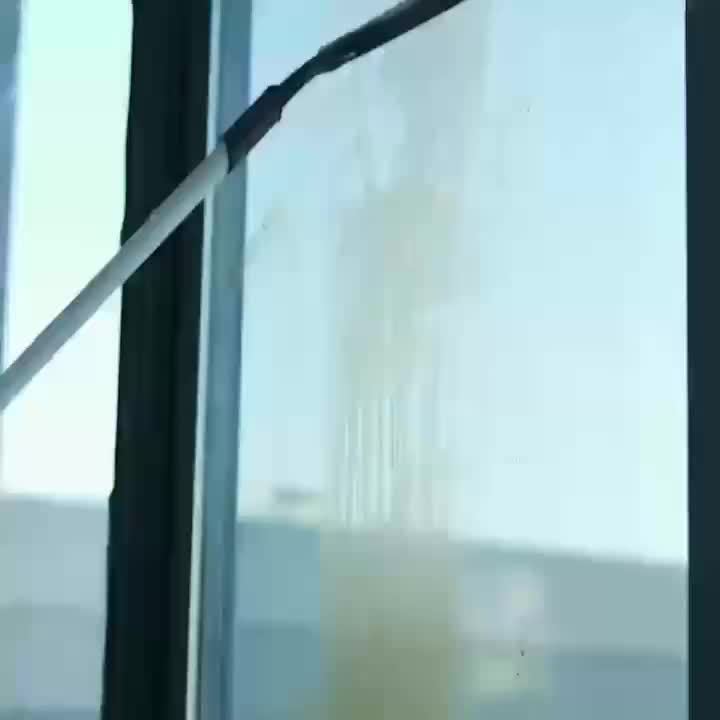 3-in-1 Glass Cleaning Kit with Collection Tank - Ultimate Glass Cleaning Wizard with Extendable Telescopic Pole, Spray, Wash & Squeegee - Perfect for High Windows, Shower Doors & Car Windshields, Creative Cleaning Tool, Windo