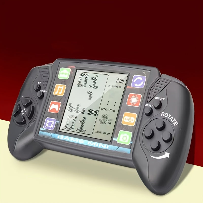 [Fei Rui Retro Game Console] Fei Rui Retro Classic Handheld Game Console - Large Screen, Portable, No Battery Needed, Includes Carrying Strap, Durable Plastic, Nostalgic Design & Easy-to-Use Interface, Game Accessory, Playful