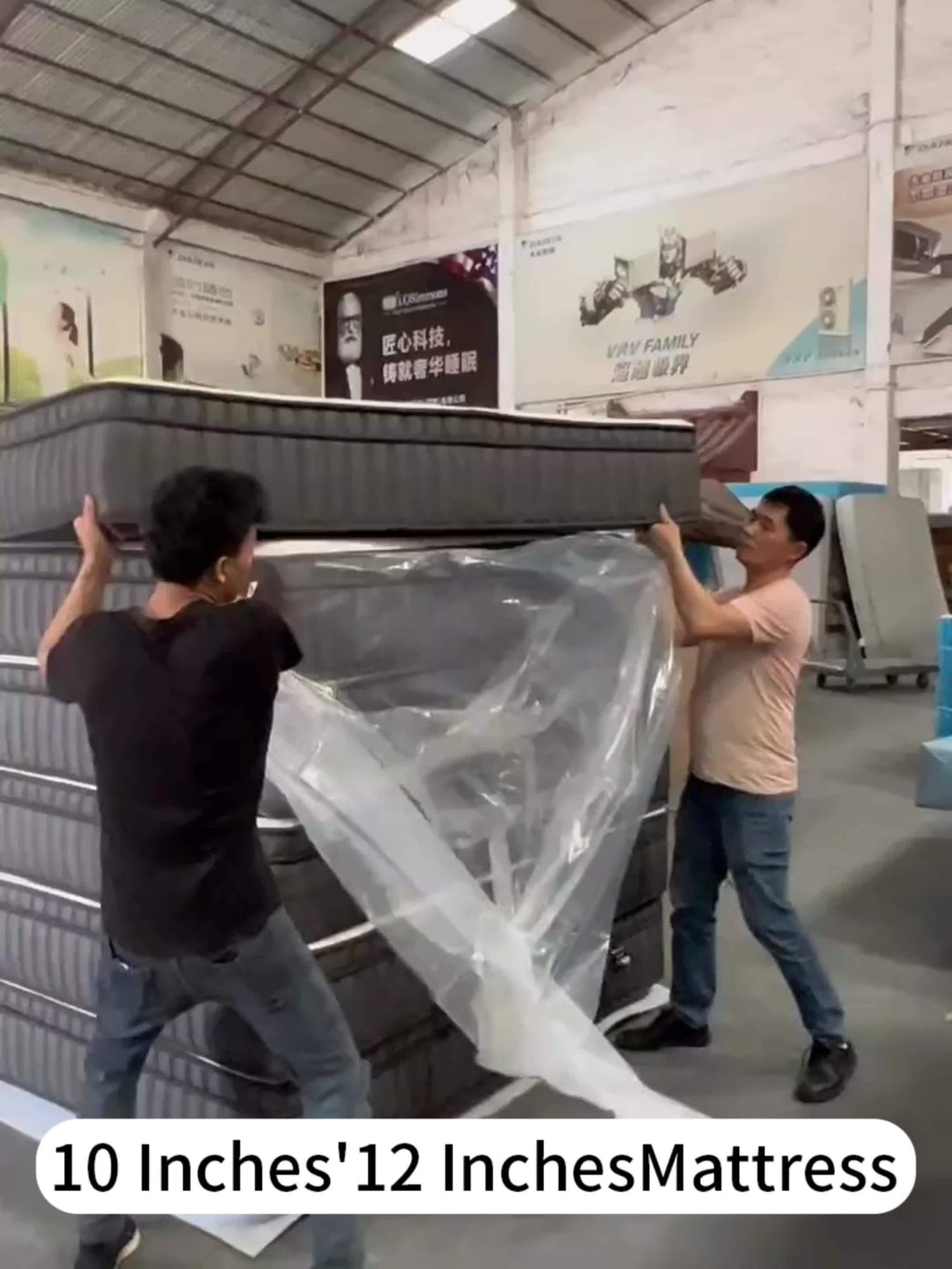 Memory Foam Hybrid Mattress, Queen/King/Twin/Full Size, 10in/12in Thick, Deep Sleep Euro Top, 7-Zone Cooling with Optimal Lumbar Support, -Allergenic Cover & Pocket Springs, Heavy-Duty Non-Wood