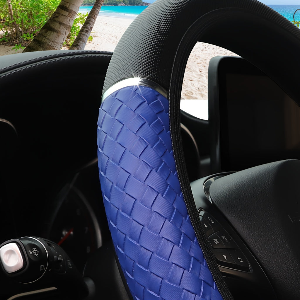 3D Woven Metal Steering Wheel Cover