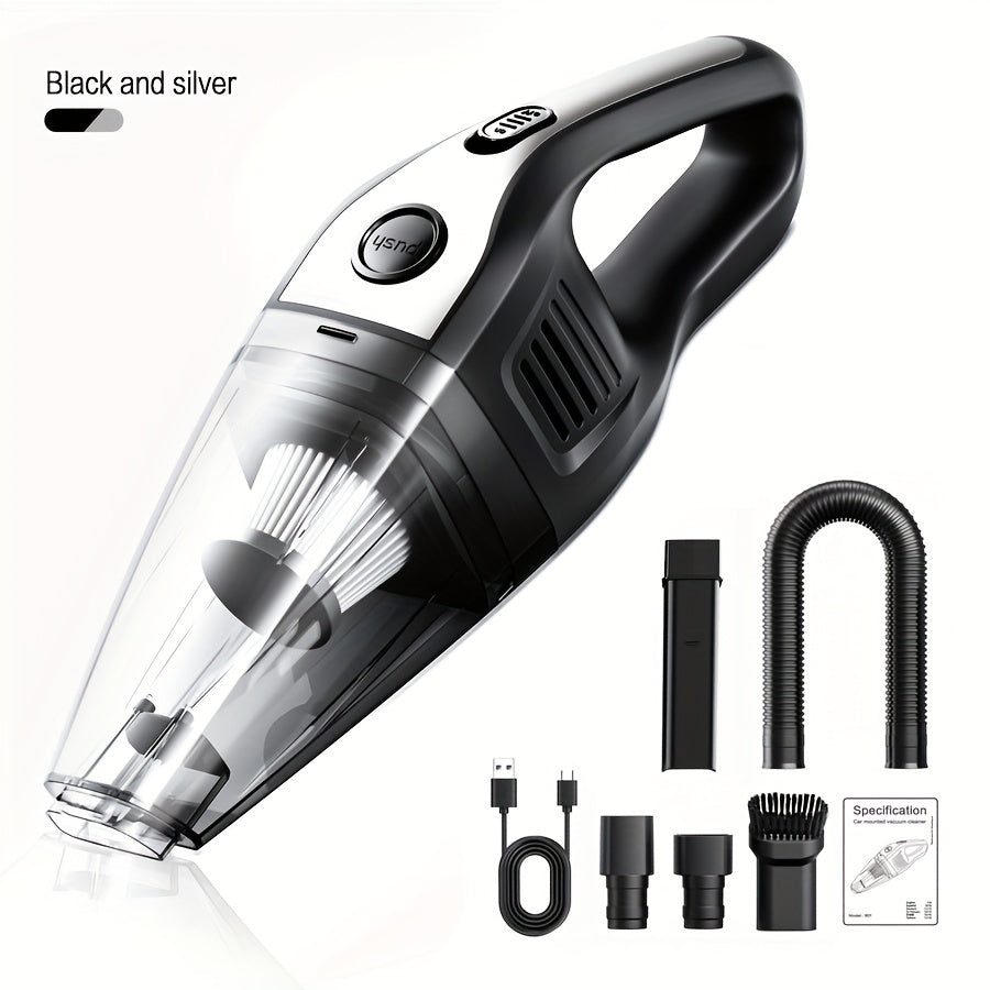 [Powerful Car Vacuum Cleaner] Powerful 5000pa Strong Suction Handheld Wireless Car Vacuum Cleaner | USB Charging, Long Working, For Cars, Homes, Offices, Pet Hair Cleaning - Car Accessories For Men Women
