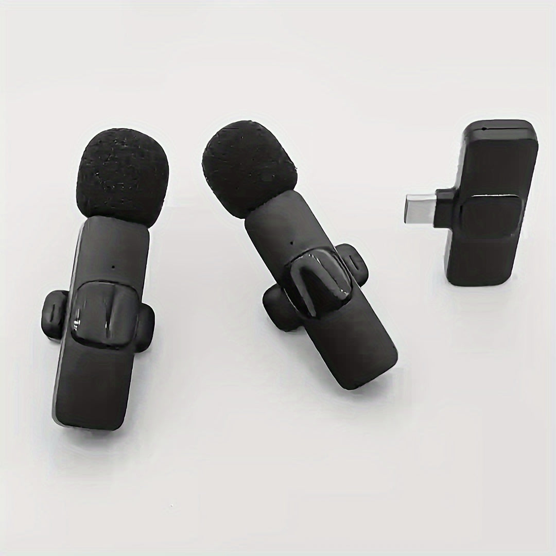 Kouzone Wireless Microphone System with 360° Omnidirectional Recording, Plug & Play -C/, Low Latency Noise for Podcasting, Live Streaming, YouTube/Vimeo Videos - Compatible with Smartphones, Laptops, Tablets,