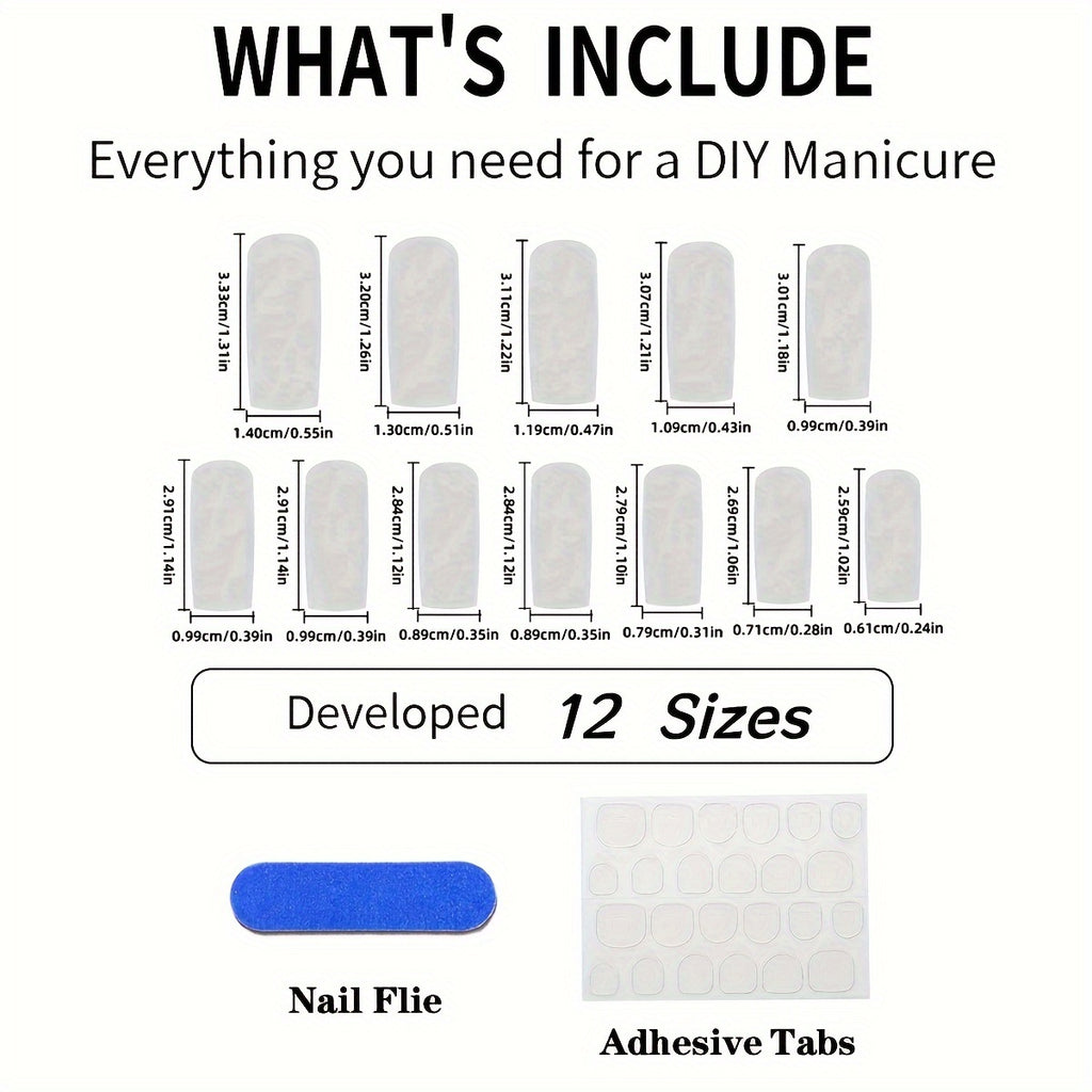 A Gift Box Containing 24 Long Square-Shaped Press-On Nails for Spring And Summer, Featuring Cute Dopamine Designs with Milky White Bows, Pink 3D Hearts, Rainbow Checkered Stripes, Aurora Blue-Green Camellias, Silvery Glitter,