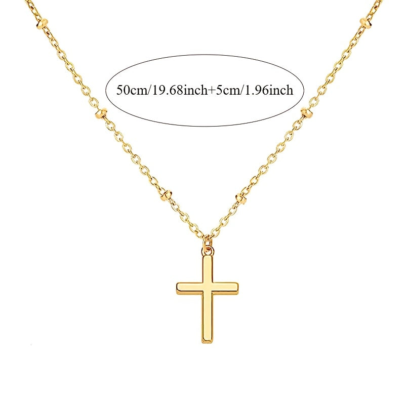 18k Golden Plated Cross Necklace