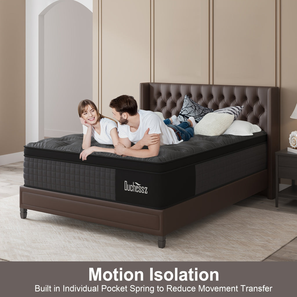 Luxury Mattress 12"14" Twin Full Queen King Size Gel Memory Foam Pocket Spring Hydird Mattress In A Box Medium Firm