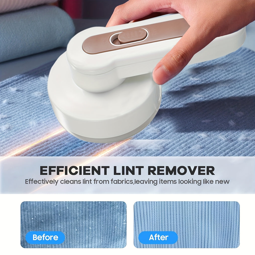 Lint Remover, Fabric Shaver and Lint Brush for Clothes Cleaning - Household Tool to Remove Pilling from Sweaters, Sofas, Furniture & Textiles, Textile Maintenance, Sweater Care, Handheld Device, Portable Cleaner, Durable Cons