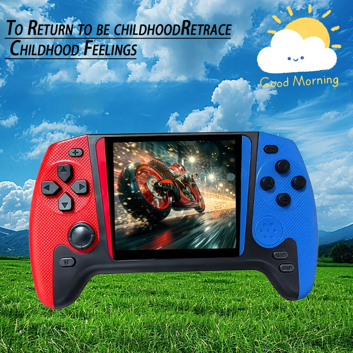 New High-Definition Portable Retro Game Console, Perfect Birthday Gift for Adults - Relax Fun, Retro Handheld Game Console, Nostalgic Design, Comfortable Grip Design
