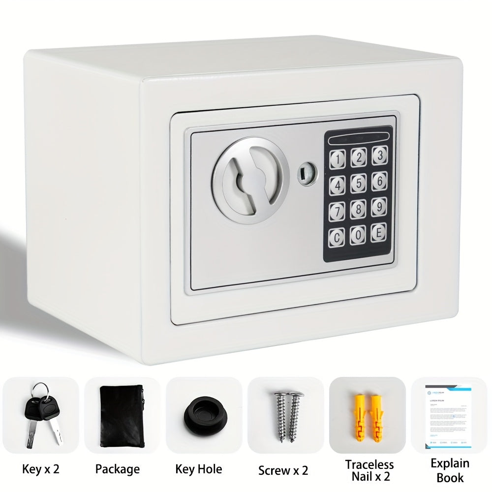 Fireproof Safes, Digital Keypad Home Safe with Sensor Light, Adjustable Shelf Security Safe for Money Business Office, with Fireproof Money Bag & Fireproof Bag, Money Safe Box