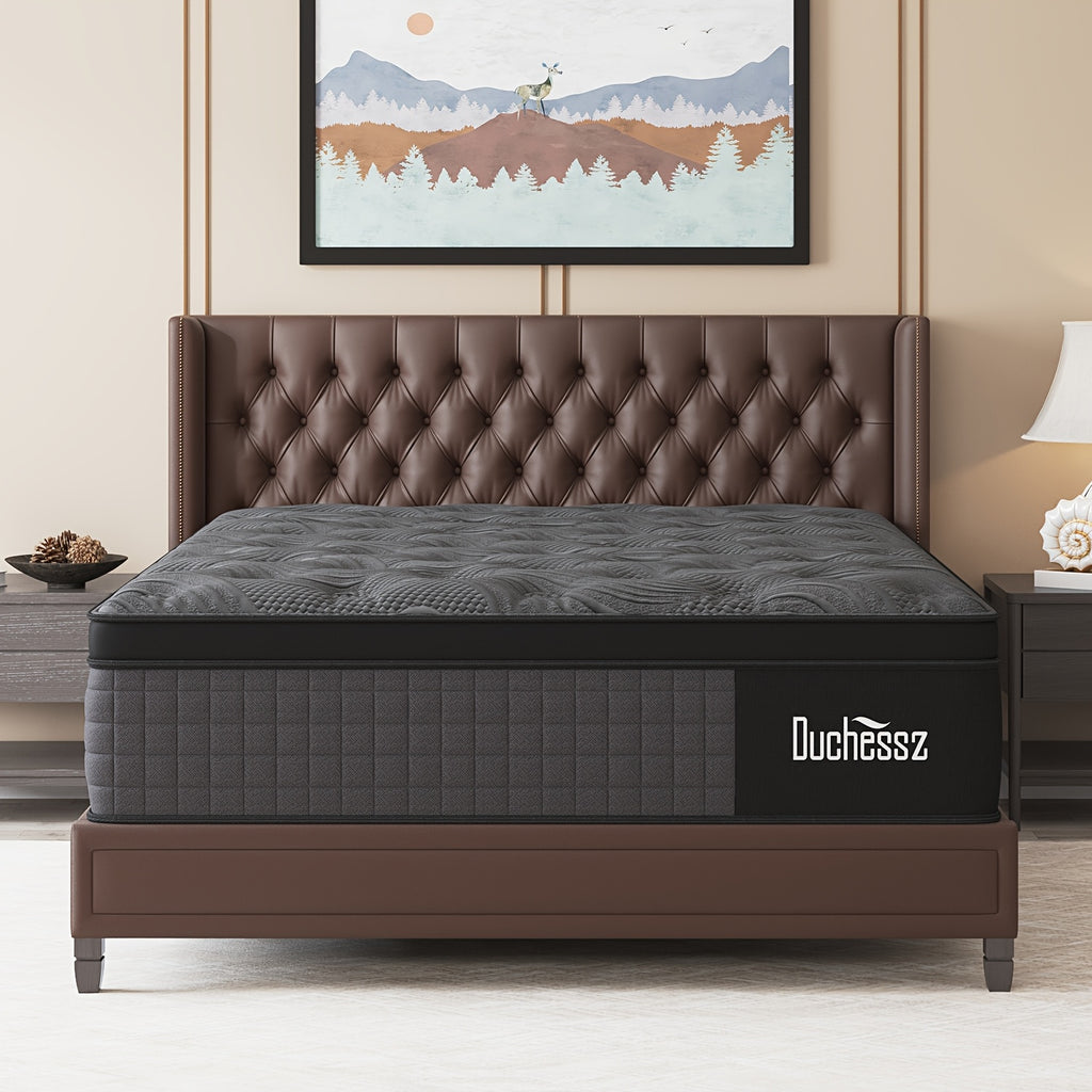 Luxury Mattress 12"14" Twin Full Queen King Size Gel Memory Foam Pocket Spring Hydird Mattress In A Box Medium Firm