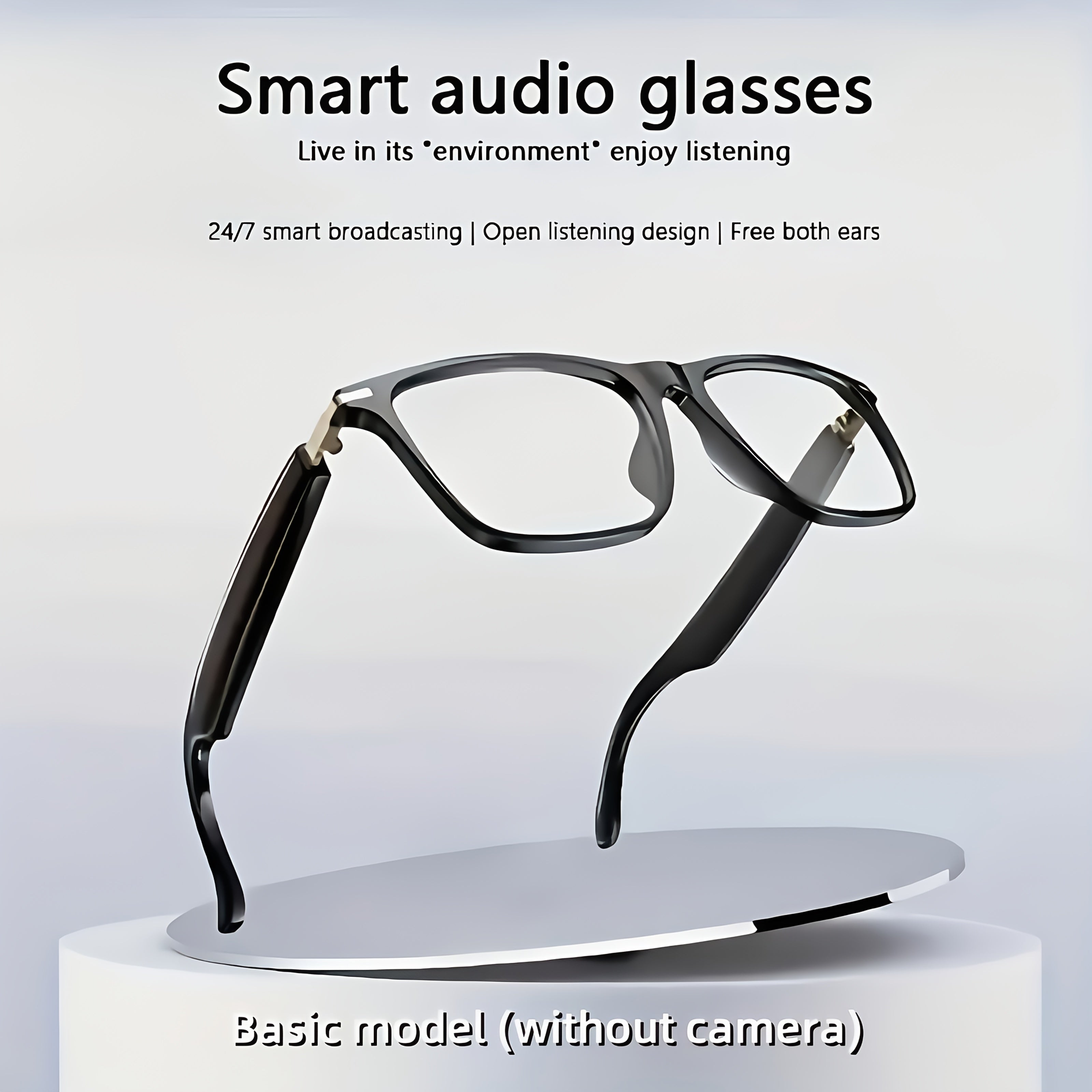 [Smart Translation Glasses] Smart Glasses with 1080P Video & Real-Time Translation | 160 Languages, 4K Motion Recording, High-Definition Audio, Noise Reduction, Wireless Call, Magnetic Charging - USB Rechargeable for TV, Mobi
