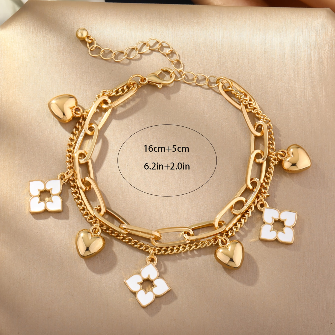 Double Layer Charm Bracelet