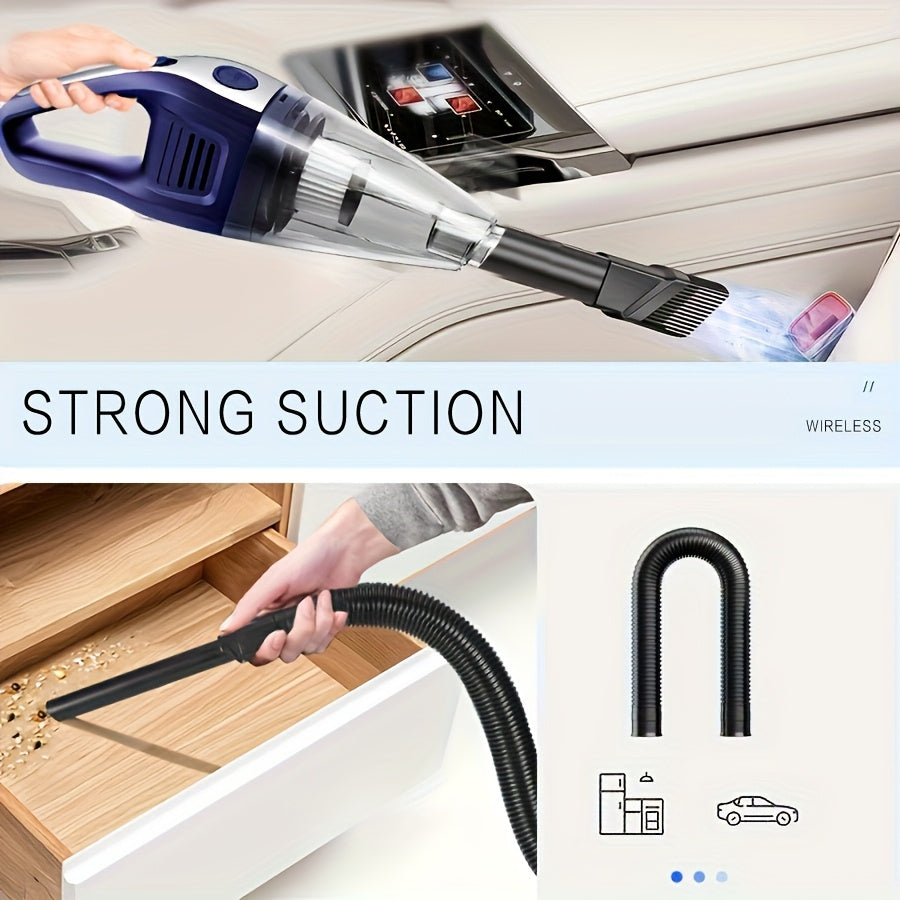 [Powerful Car Vacuum Cleaner] Powerful 5000pa Strong Suction Handheld Wireless Car Vacuum Cleaner | USB Charging, Long Working, For Cars, Homes, Offices, Pet Hair Cleaning - Car Accessories For Men Women