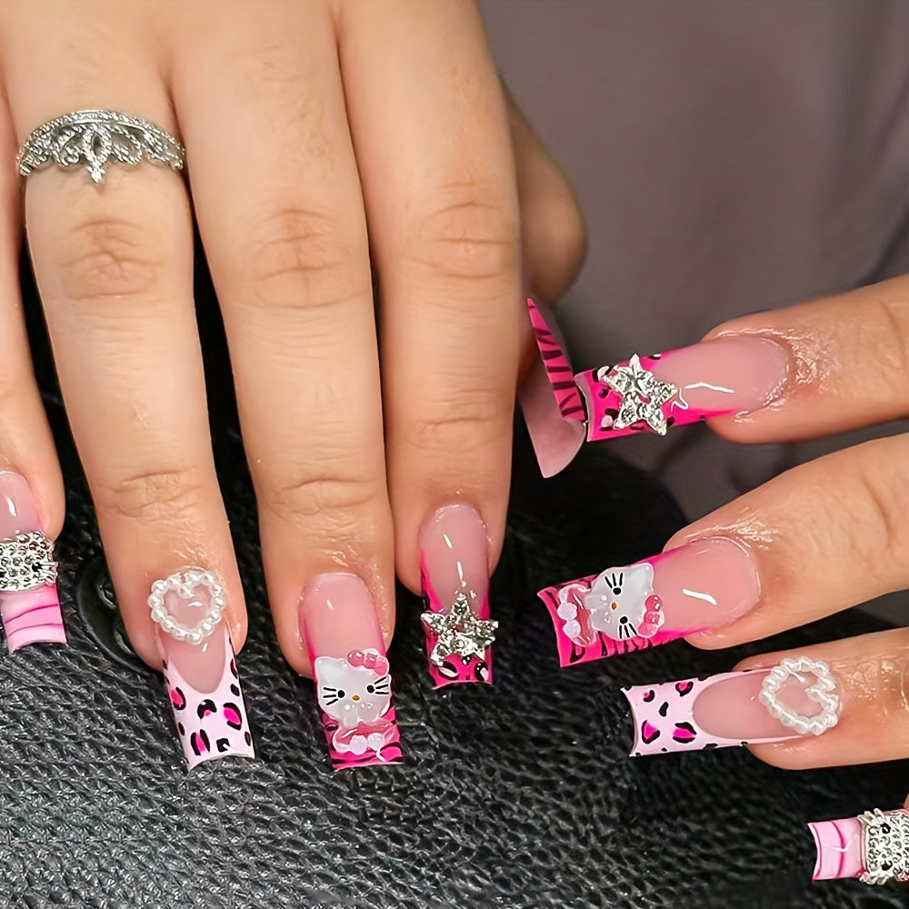 Amanda Hello kitty Press-On Nails