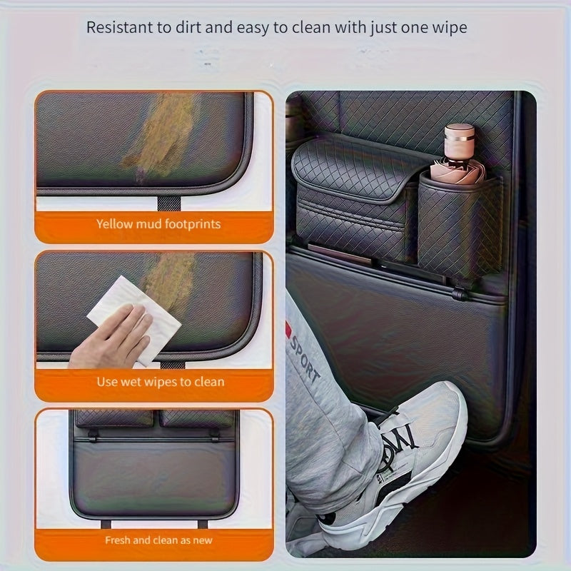 Car Seat Back Storage Bag with Tissue Box