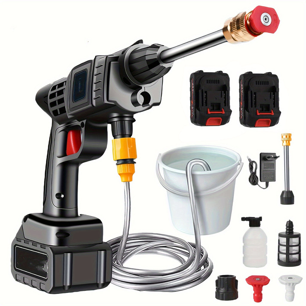 300W 30Bar Cordless High Pressure Car Washer Spray Water Gun Foam Generator Car Washing Machine for Home