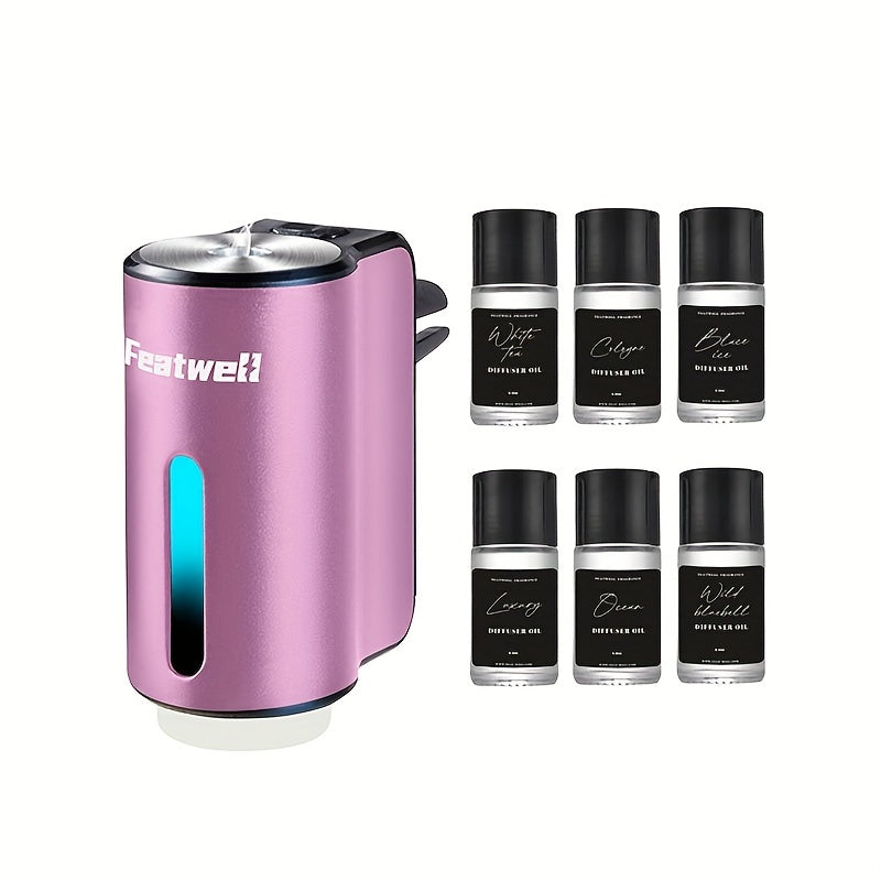 Smart Car Air Aromatherapy Diffuser, Fragrance Car Air fresheners with Three Adjustable, Humidifier Essential Oil Diffuser for Vehicle