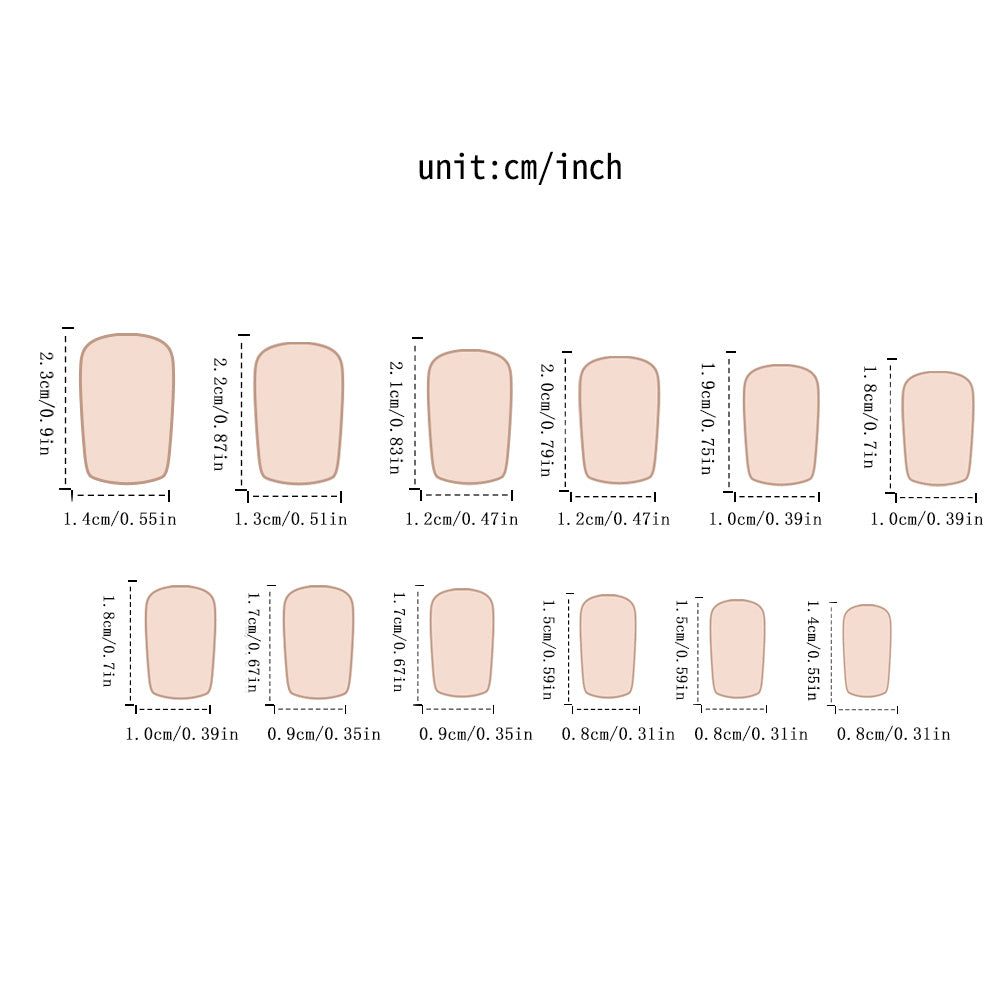 24pcs Glossy Chinese Square False Nails Classic Versatile Nude False Nails French High-end White French Press-on False Nails Spring White Pure Flowers Shiny Silvery Powder Full Coverage False Nails Nail DIY Suitable for Sprin