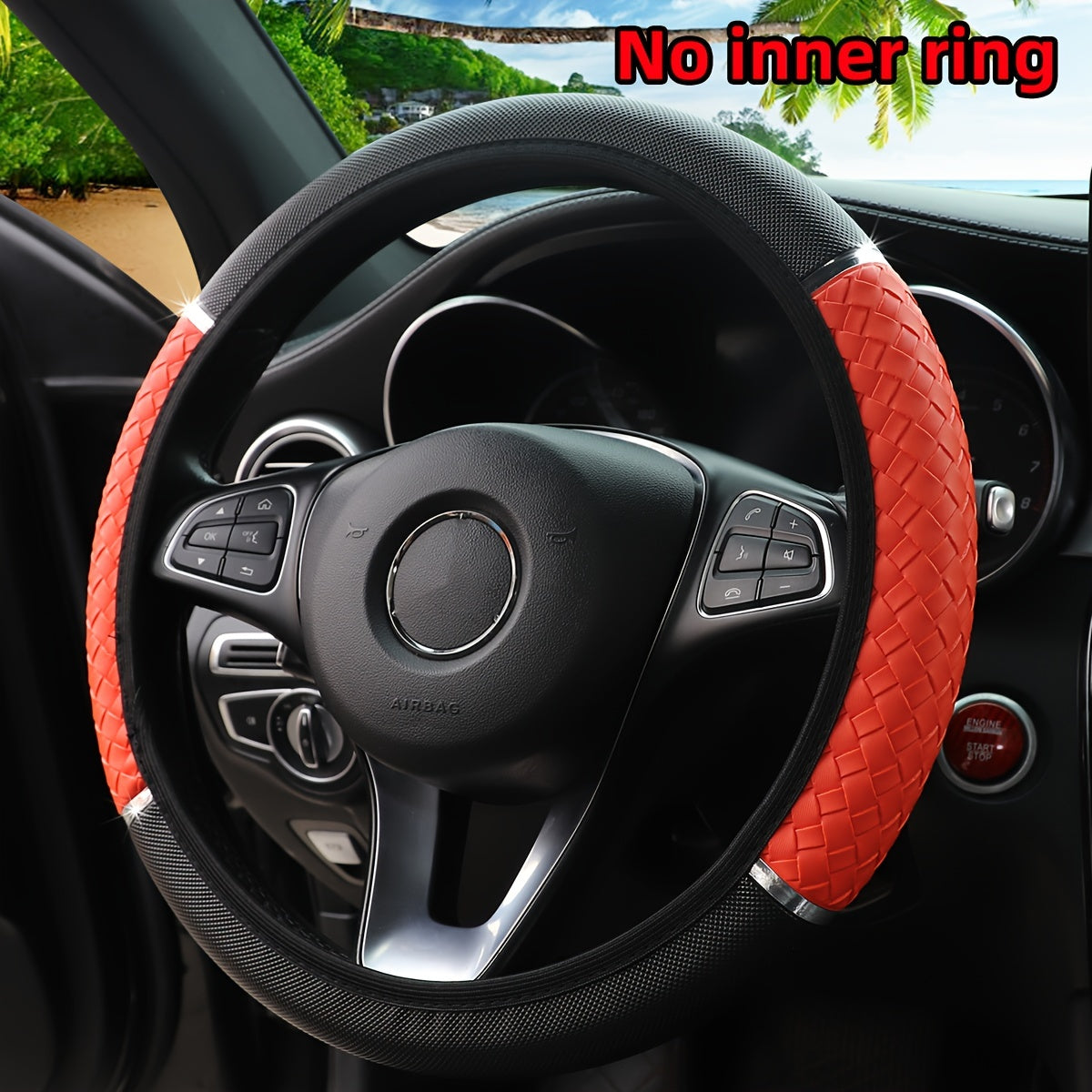3D Woven Metal Steering Wheel Cover