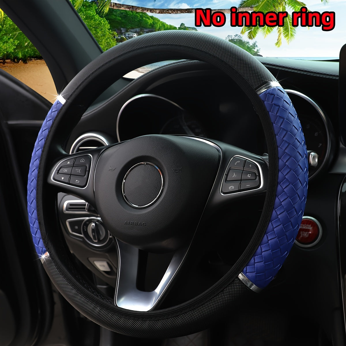 3D Woven Metal Steering Wheel Cover