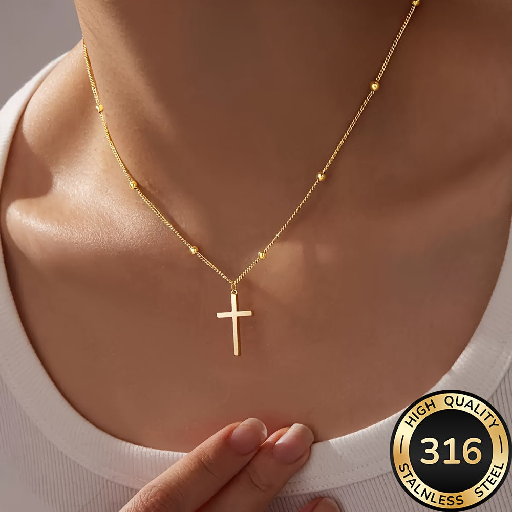 18k Golden Plated Cross Necklace