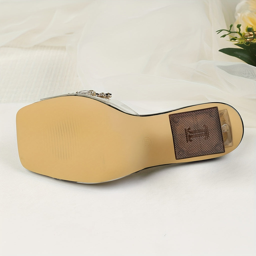 Embellished Pyramid Heel